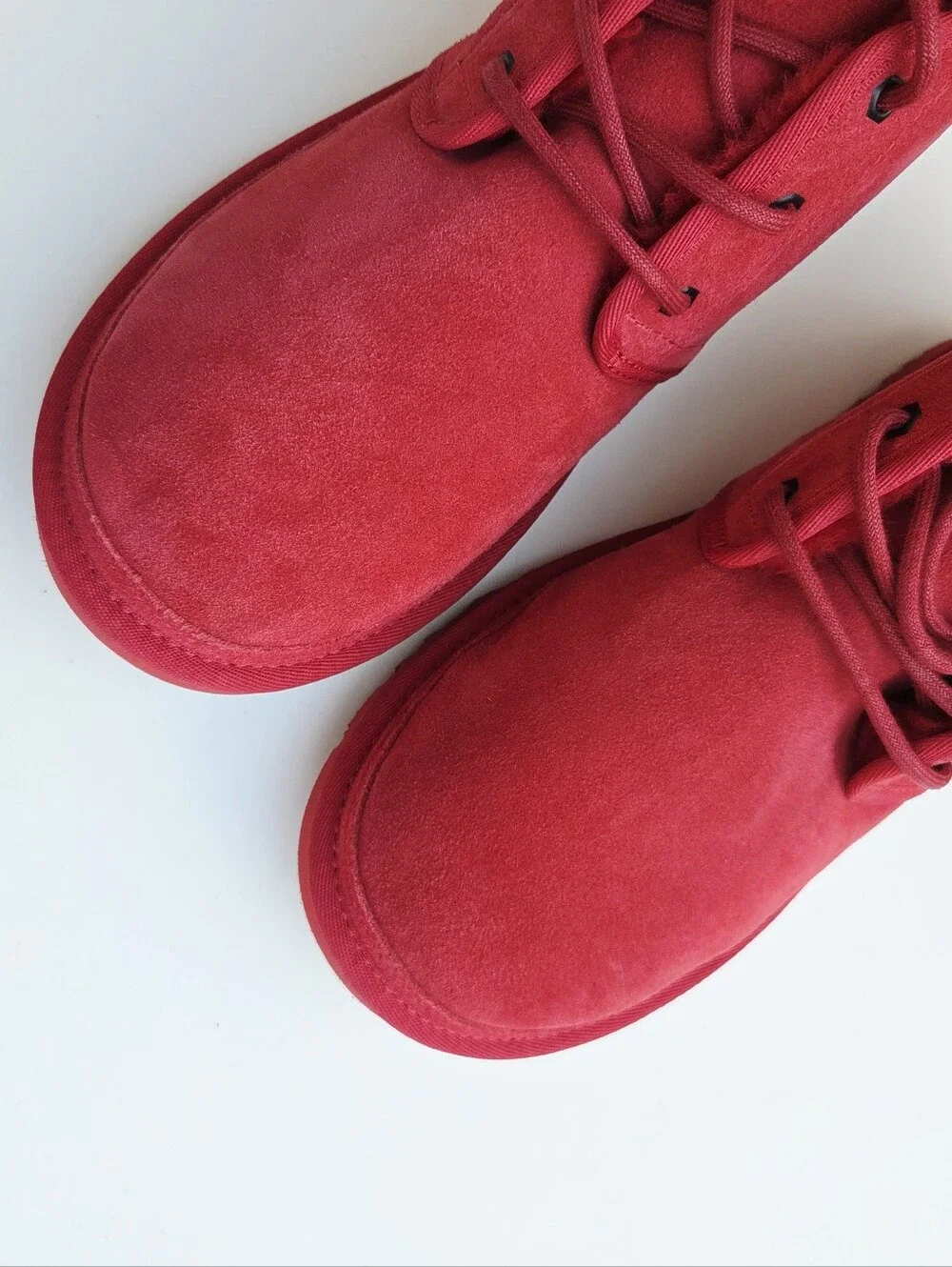 UGG Neumel Men's suede lace-up boots Samba Red Size 11